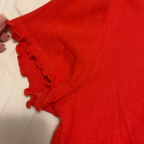 Red Frilly Top - Picture 2 of 3